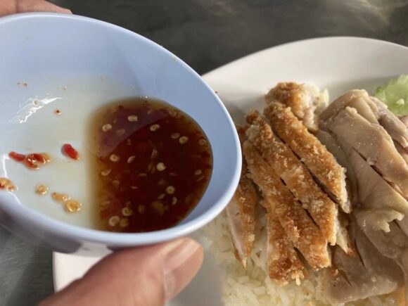 カオマンガイナンタラーム(Chicken Rice Nan Ta Ram)おすすめ①ミックスカオマンガイ