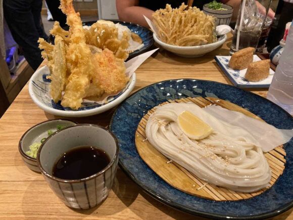 銀うどん(Gin Udon)おすすめ①ミックス天ざるうどん