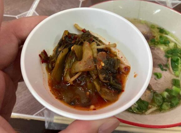 Je Hua Noodles(阿華麺店)おすすめ②叉焼雲呑麺(チャーシューワンタン麺)