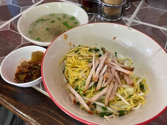 Je Hua Noodles(阿華麺店)おすすめ①汁なしバミー