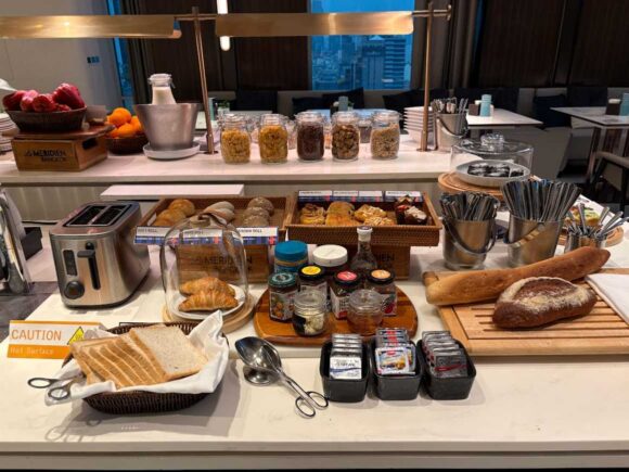 ル・メリディアン バンコク クラブラウンジ（24階）のブレックファースト（朝食）