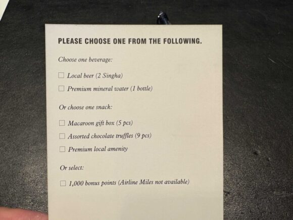 バンコク・マリオットホテル・スクンビットのプラチナ特典