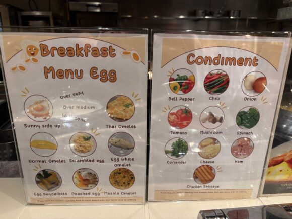 バンコク・マリオットホテル・スクンビットおすすめ朝食ブッフェバイキング